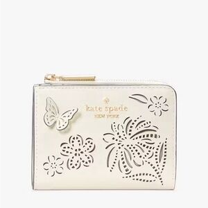 Kate Spade Madison perforated small L-zip wallet